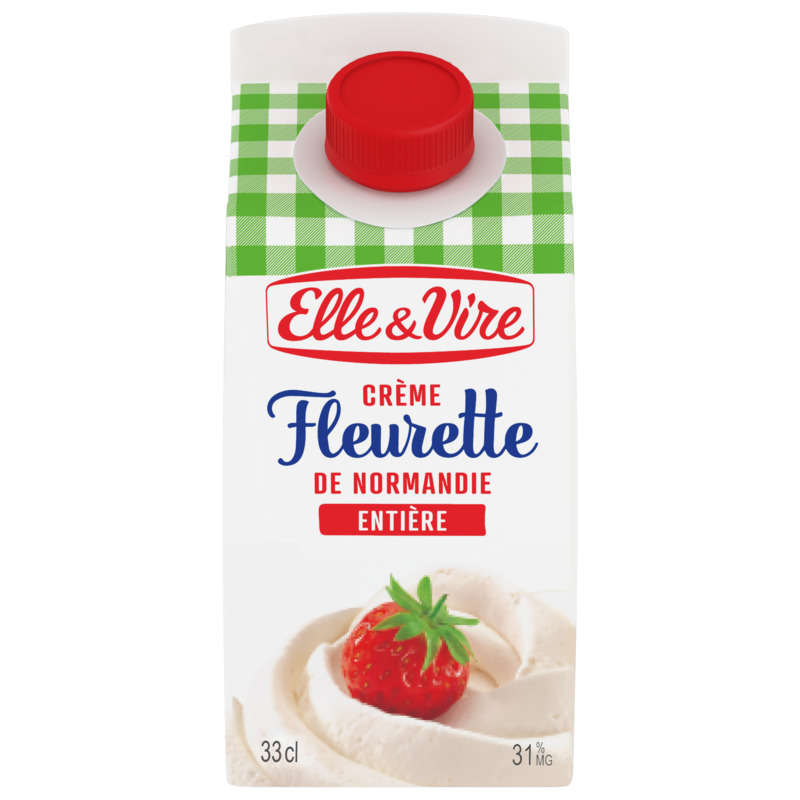 Elle&Vire Crème fleurette de Normandie entière 33cl