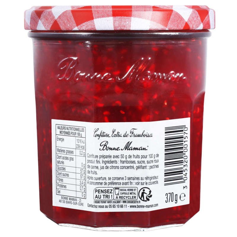 Bonne Maman Raspberry Jam 370g