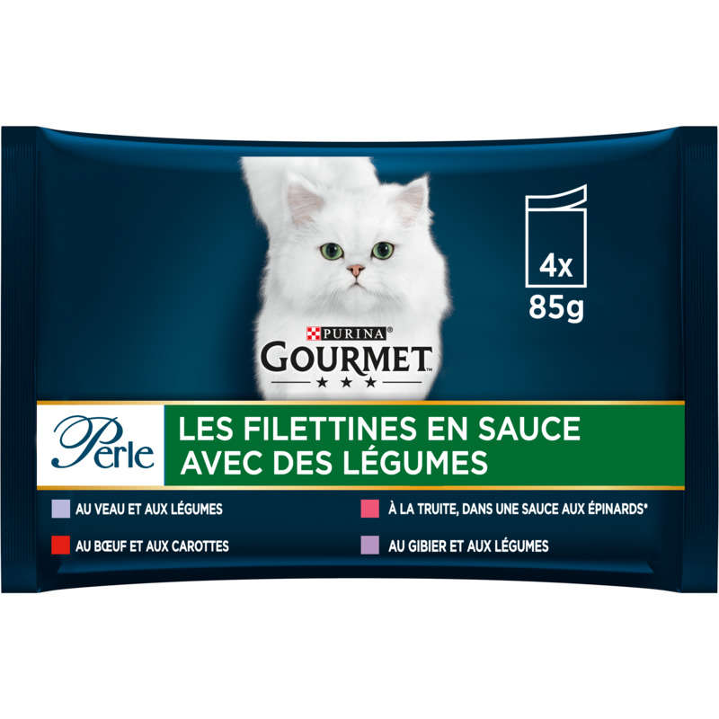 Gourmet Perle Les Filettines With vegetables 4x85g