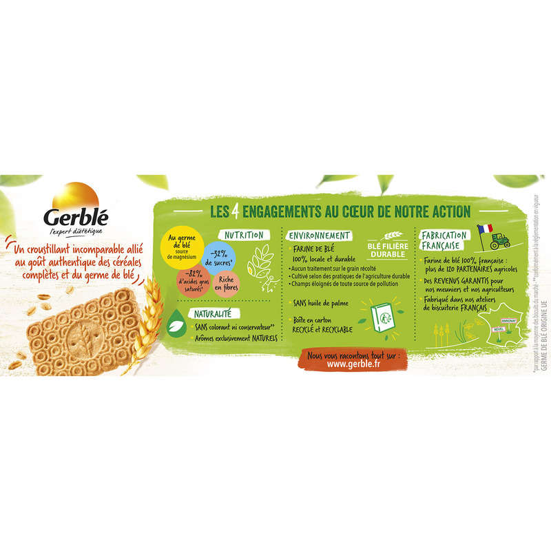 Gerblé Biscuits complets au germe de blé 210g