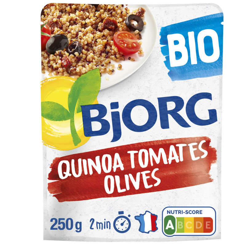 Bjorg Quinoa, tomates & olives, bio 250g