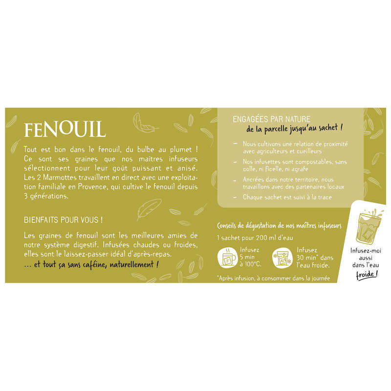 Les 2 Marmottes Infusion Fenouil