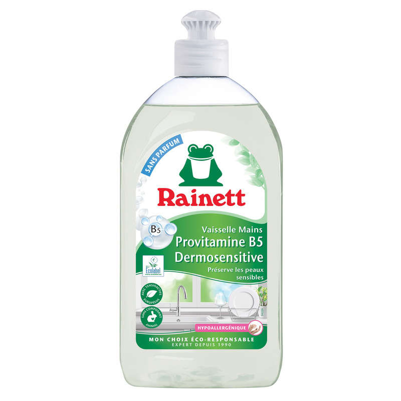 Rainett Liquide Vaisselle Main Écologique Dermosensitive 500 Ml