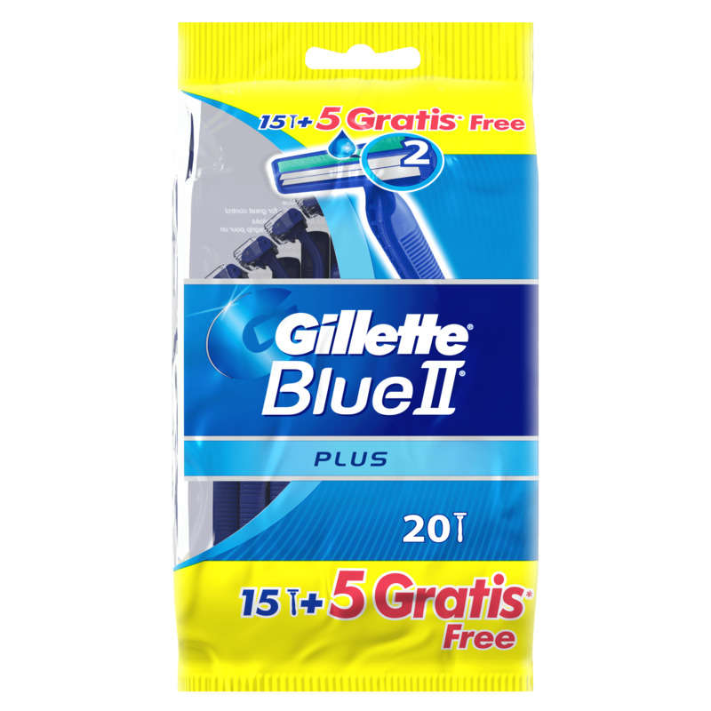 Gillette Blue Ii Plus X20 Disposable Razors