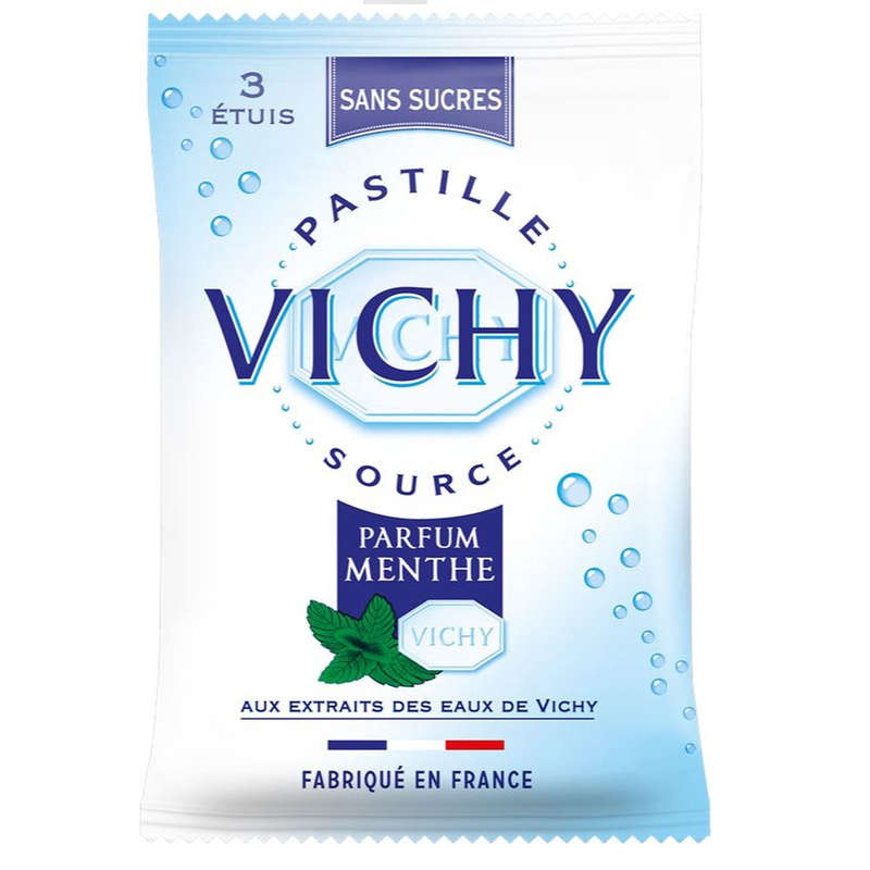 Pastille Vichy, Parfum Menthe, Sans Sucres 19G