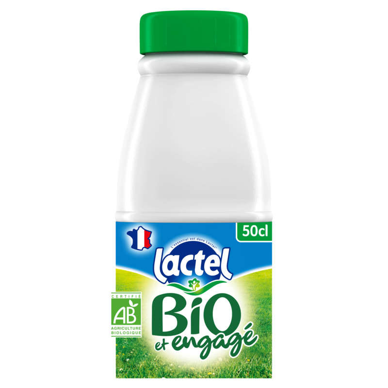 Lactel Lait Bio, Ecrémé 50cl