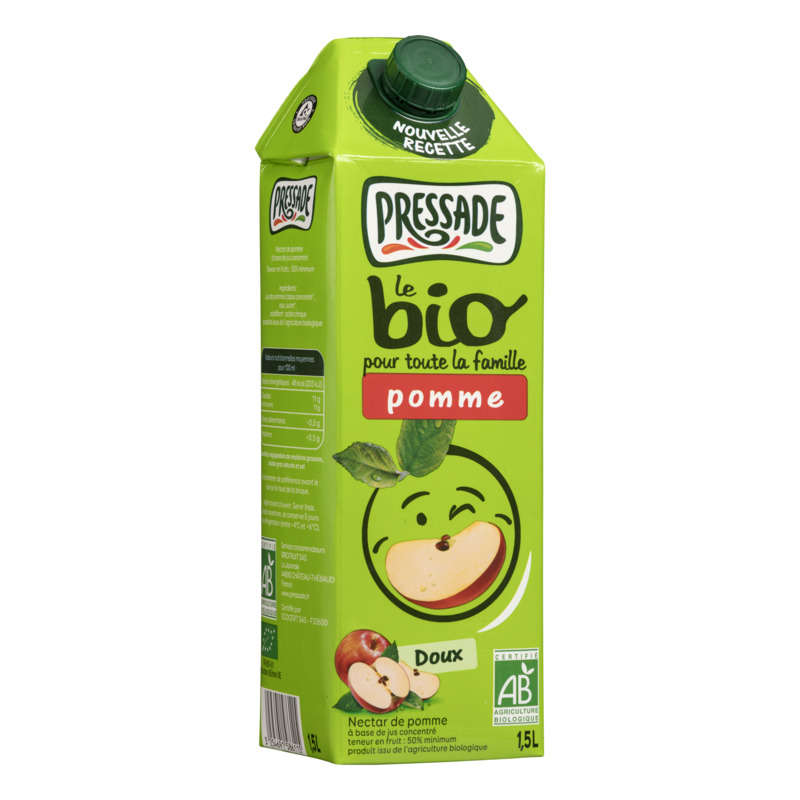 Pressade néctar de pomme bio la bouteille de 1,5L