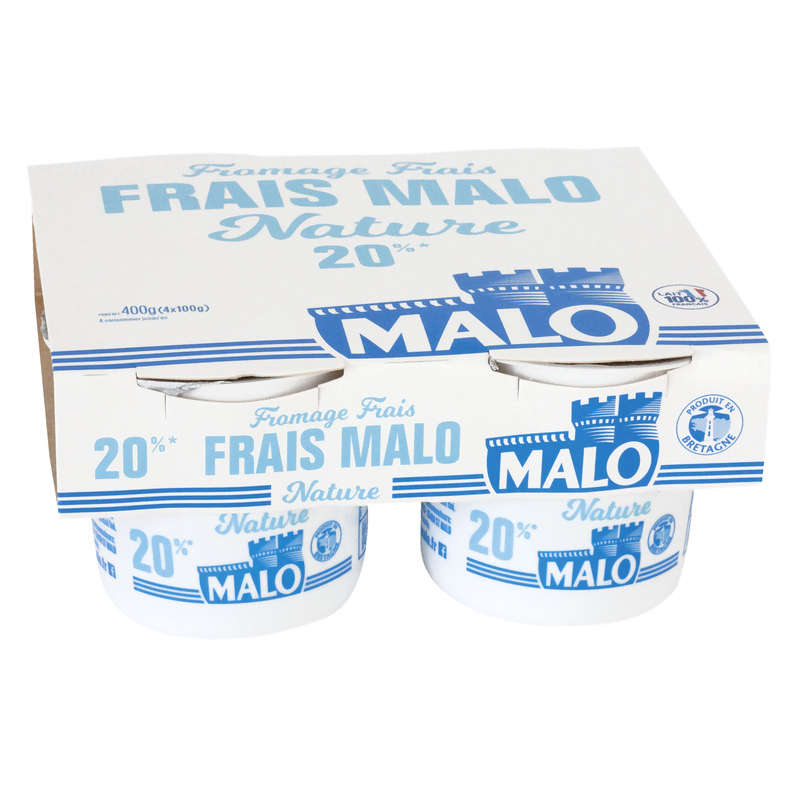 Malo Fresh Cheese 20% natural 4x100g