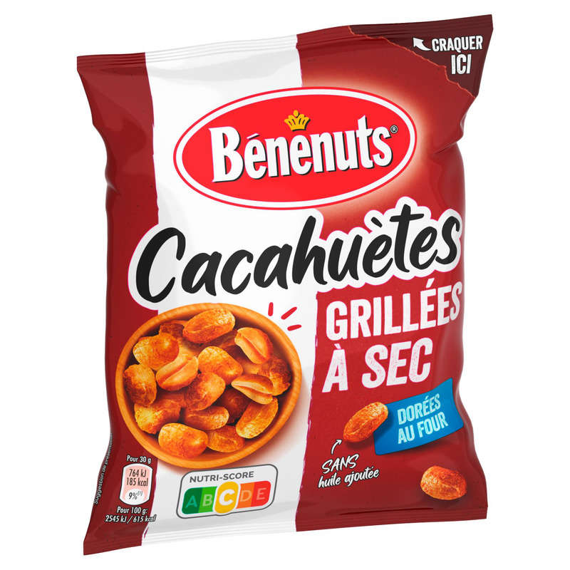 Bénénuts Cacahuètes grillées à sec 200 g