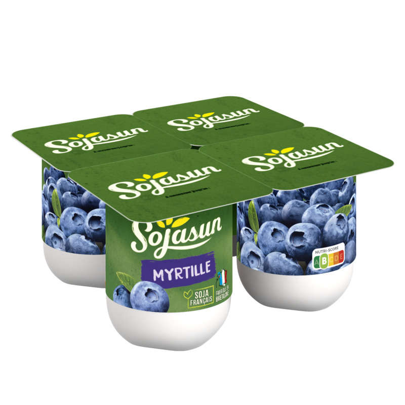 Sojasun Dessert végétal myrtilles 4x100g