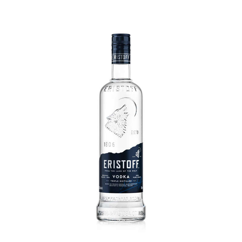 Eristoff Vodka. 37,5% Vol. 70Cl