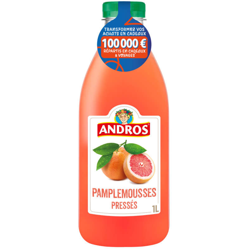 Andros Pressed Pink Grapefruit 1L