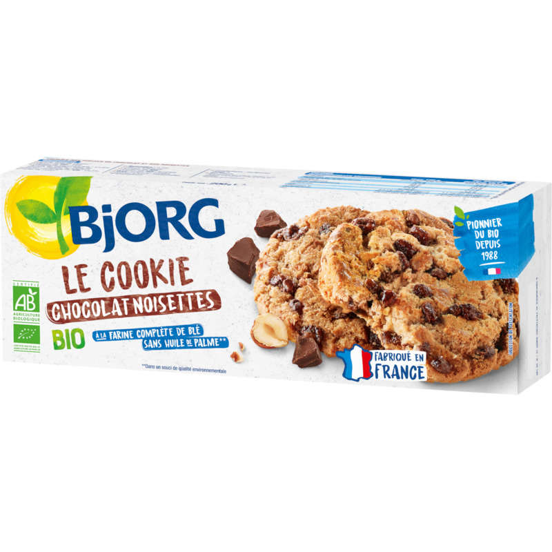 Bjorg Cookies Chocolat Noisette Bio 200G