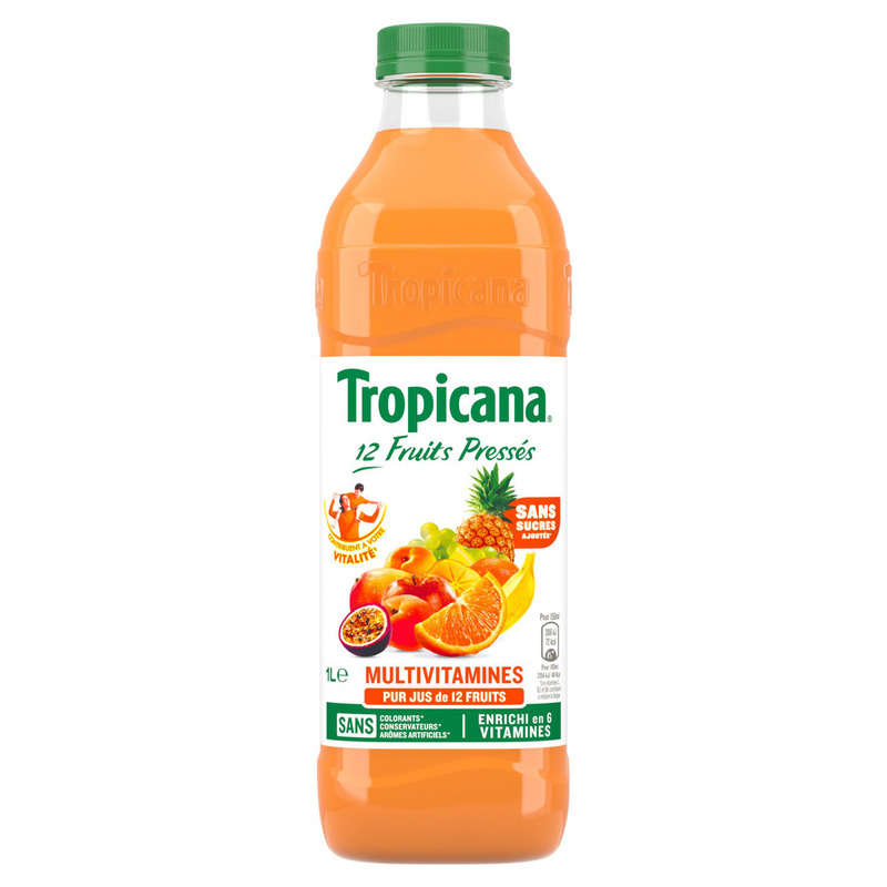 Tropicana Jus Multivitamines la Bouteille de 1L