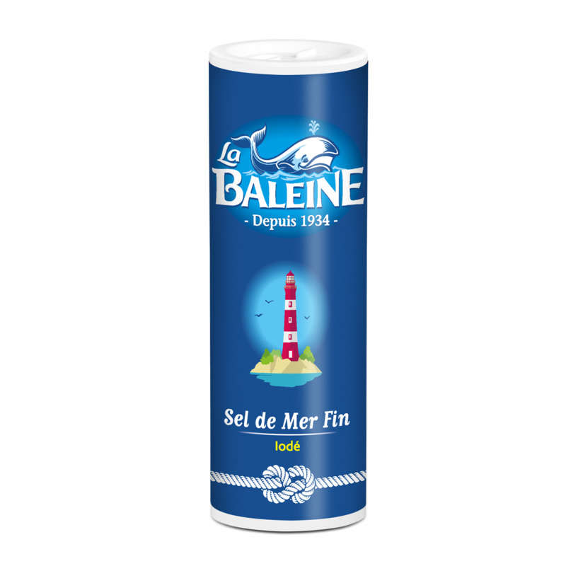 La Baleine Fine iodized sea salt from the Mediterranean salt shaker 250g