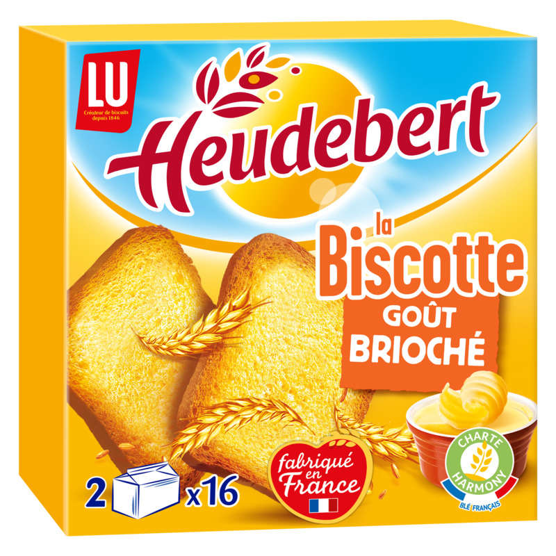 Lu Heudebert Brioche flavored rusks 290g