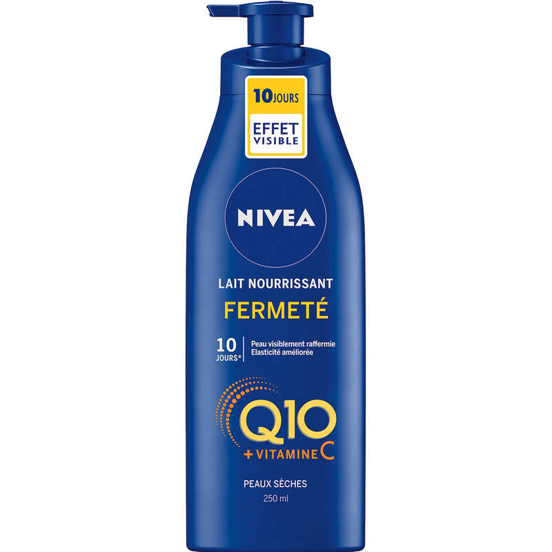 Nivea Lait Corps Nourrissant Fermeté Q10 & Vitamine C Peaux Sèches 250Ml