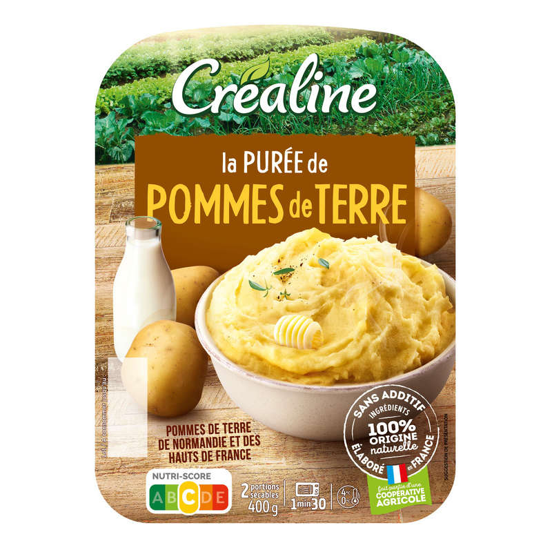 Créaline purée de pommes de terre 2x200g