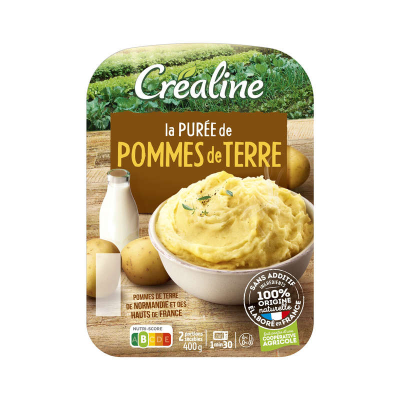 Créaline purée de pommes de terre 2x200g