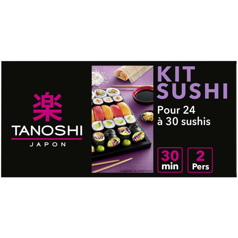 Tanoshi Kit Sushi, Facile Et Rapide, Pour 24 À 30 Sushis 289G