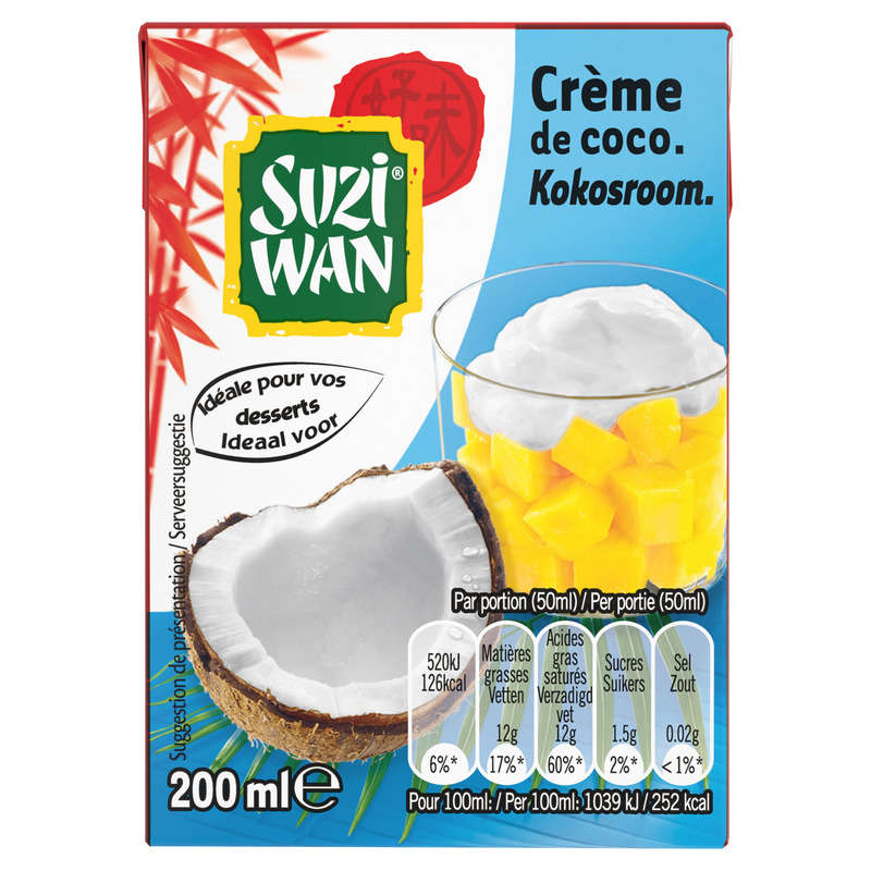 Suzi Wan Coconut Cream 200Ml