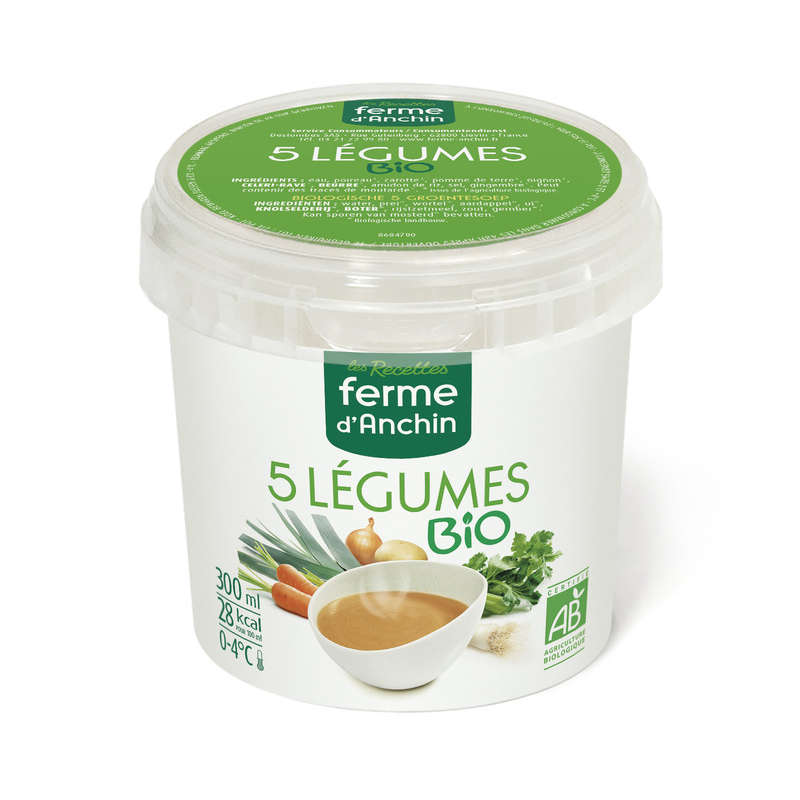 Ferme d'Anchin organic 5 vegetable soup 300ml