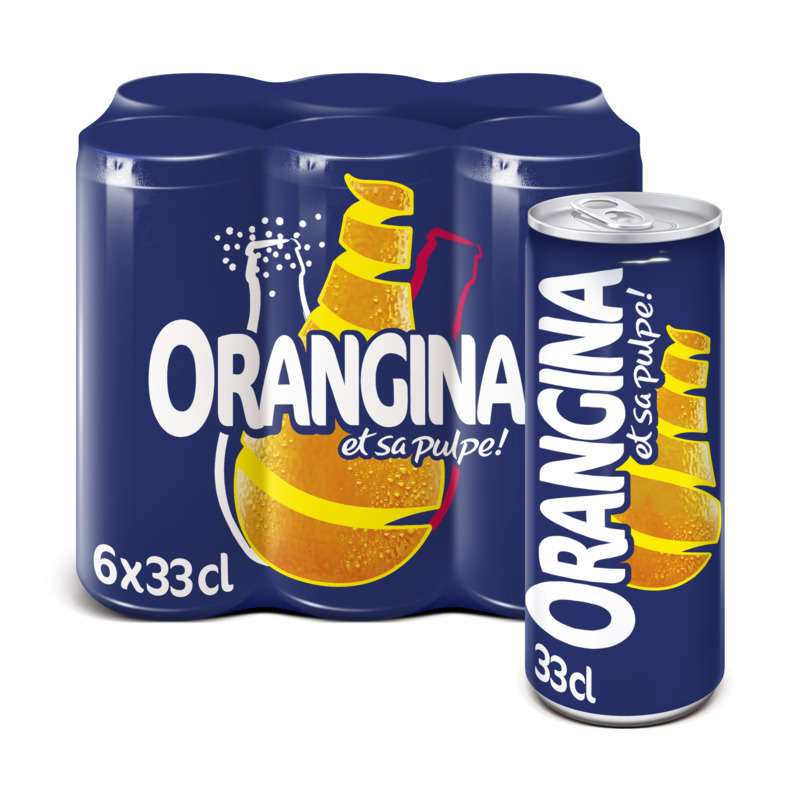 Orangina Boisson Aux Fruits Gazeuse Pack De 6X33 Cl Canettes