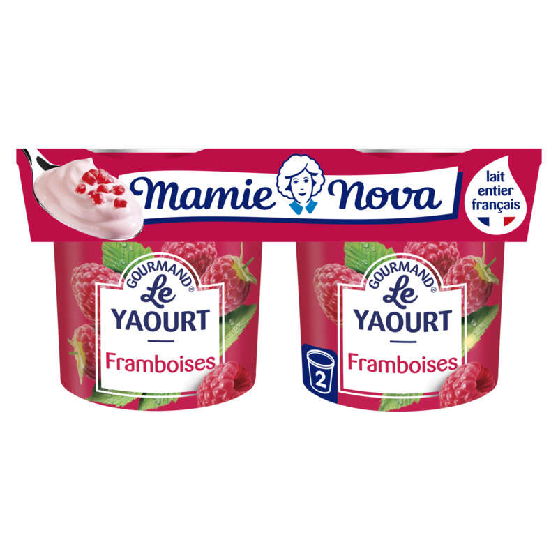 Mamie Nova Raspberry Yogurt 2x150g