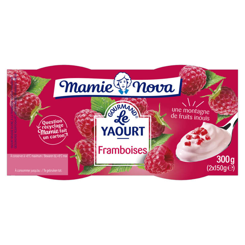 Mamie Nova Yaourt Framboise 2x150g