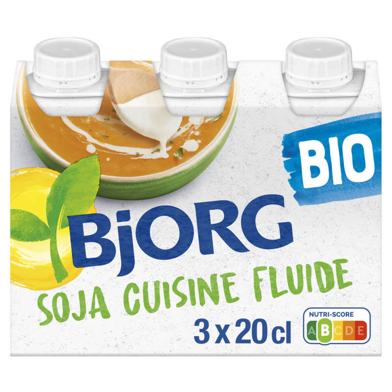 Bjorg Soja cuisine fluide Bio 3x20cl