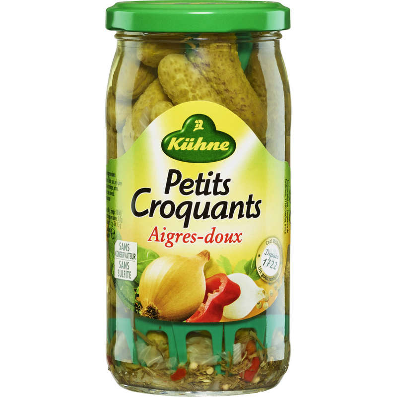 Kühne Small Crispy Sweet and Sour Pickles 185G