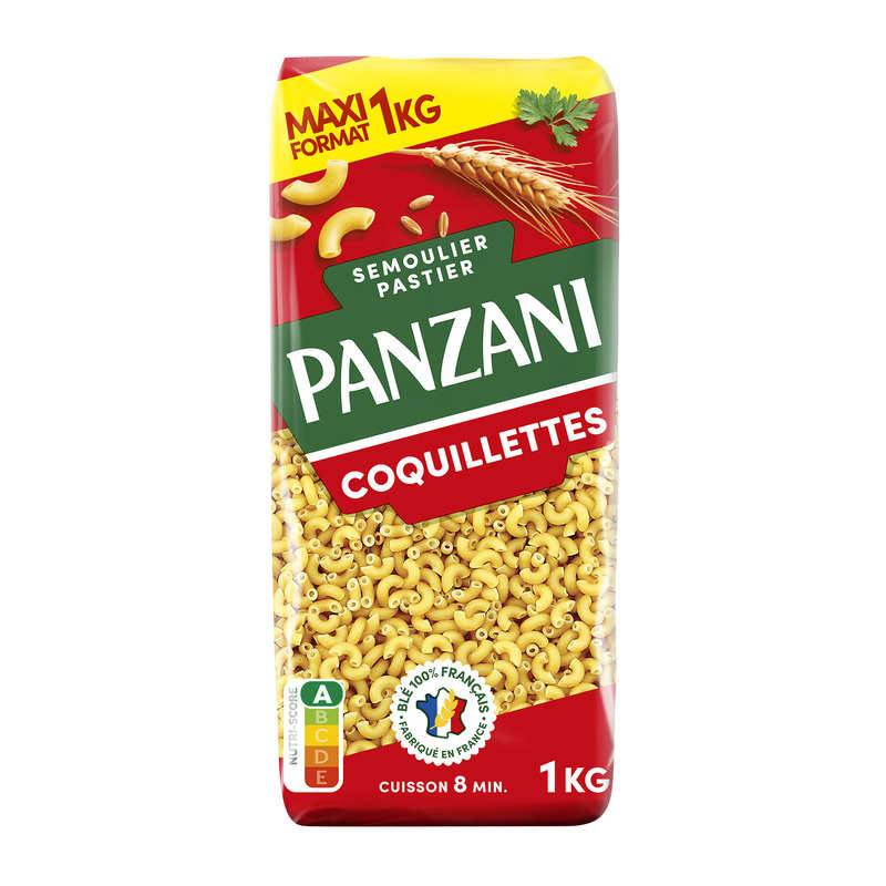 Panzani pâtes coquillettes 1 kg