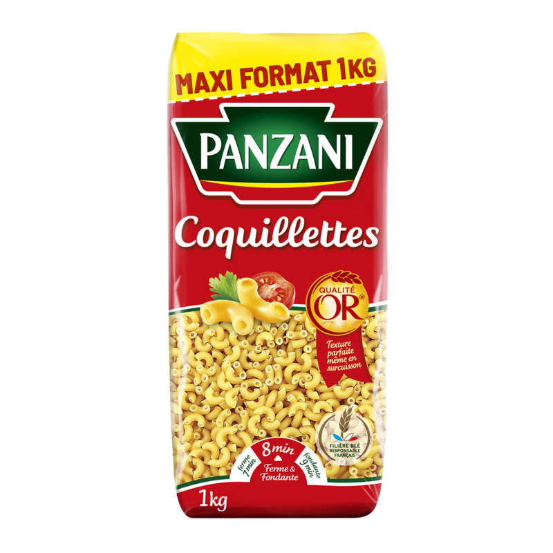 Panzani pâtes coquillettes 1 kg