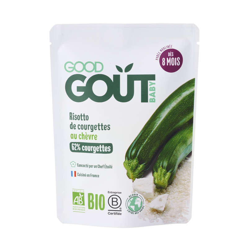 Good Goût Risotto de Courgettes au Chèvre Bio Dès 8 Mois 190g