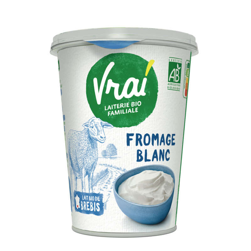 Vrai Fromage Blanc au Lait de Brebis Bio 400g