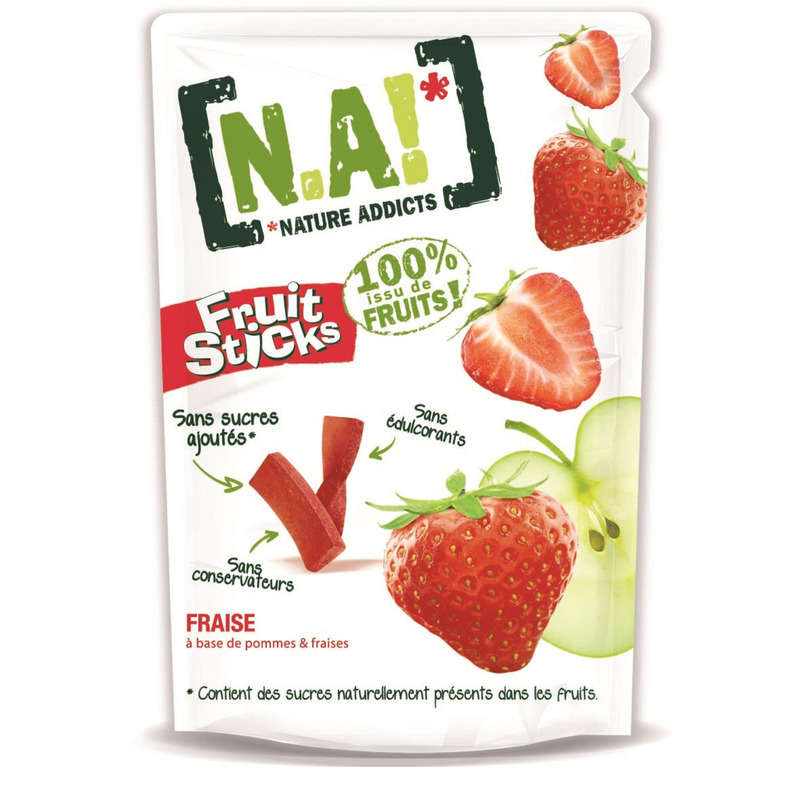 N.A! Fruit Sticks Fraise 40G