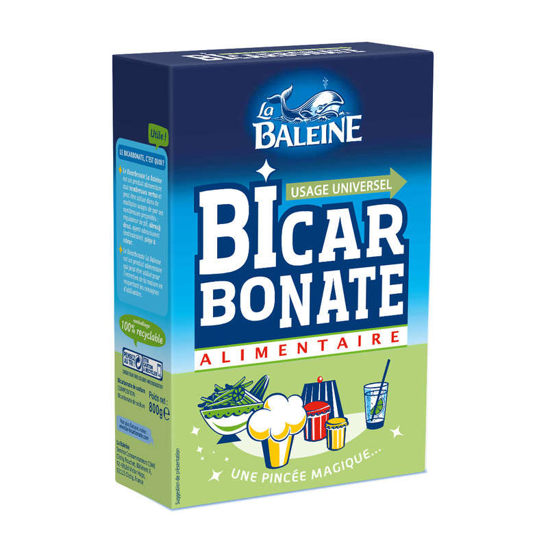 La Baleine Bicarbonate food cardboard case 800g