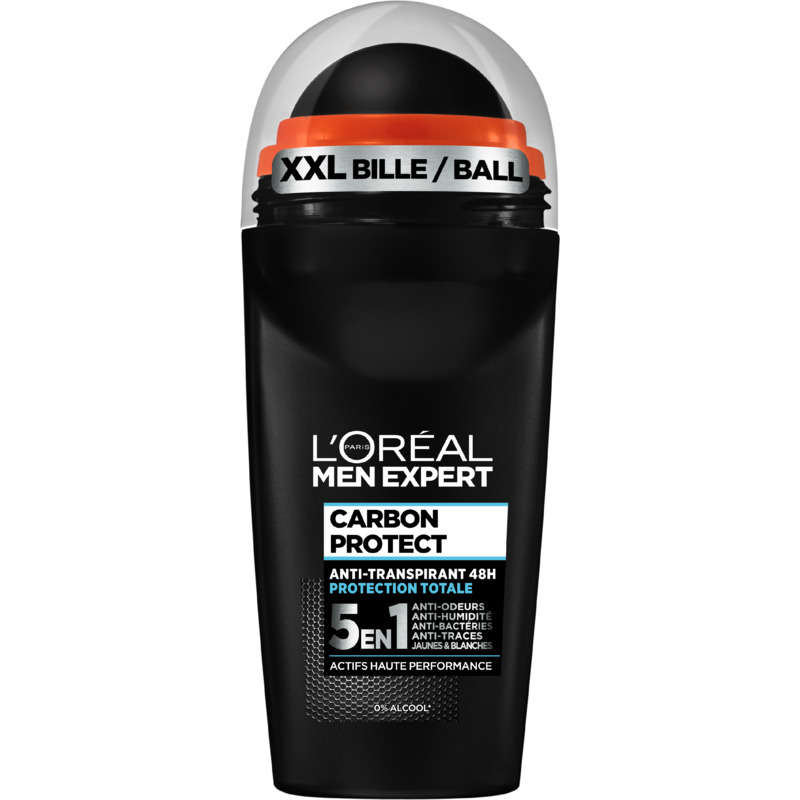 Men Expert Déodorant Homme Bille 48h Carbon Protect 5en1 50ml