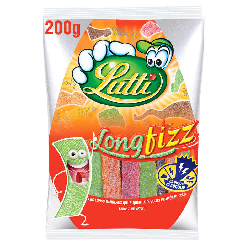 Lutti Bonbons Long Fizz 200G