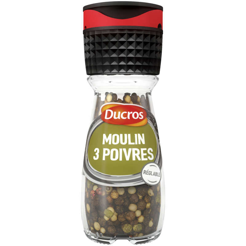 Ducros Moulin 3 Poivres 34G