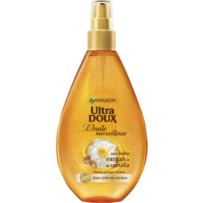 Ultra Doux Huile Nourrissante Cheveux secs Argan & Camélia 150ml