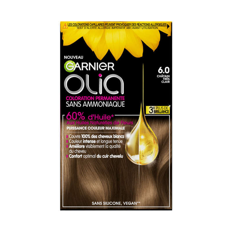 Olia Ammonia Free Coloring 6.0 Very Light Brown