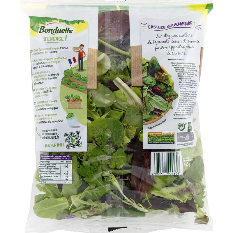 Bonduelle mesclun 10 variétés 145g