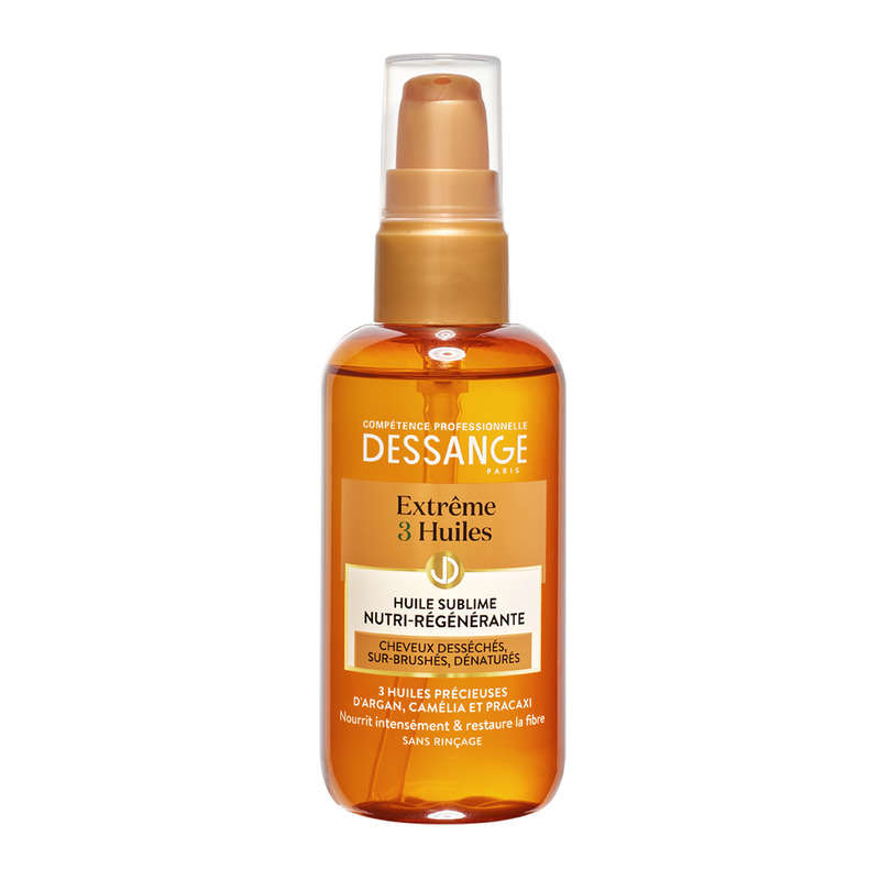 Dessange Soin Extrême 3 Huiles Nutri-Régénérant Cheveux Abimés 100ml