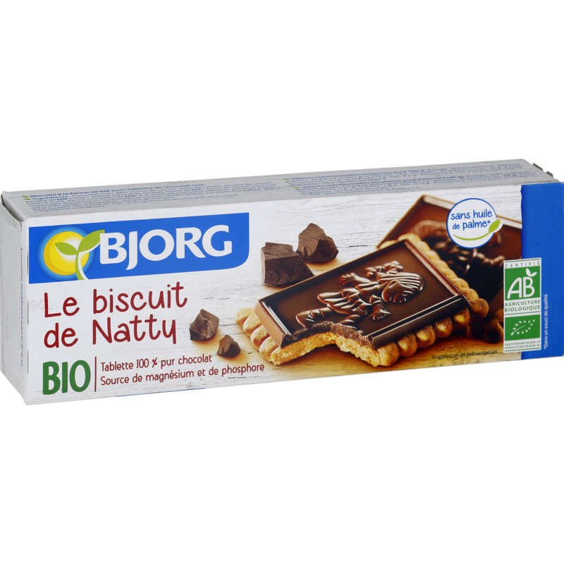 Bjorg Le Biscuit De Natty, Tablette 100% Pur Chocolat, Bio 150G