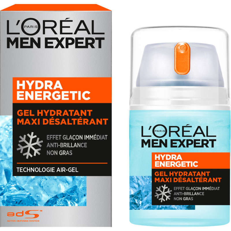 Men Expert Crème Visage Hydratante Hydra Energetic Maxi-Désaltérant 50ml