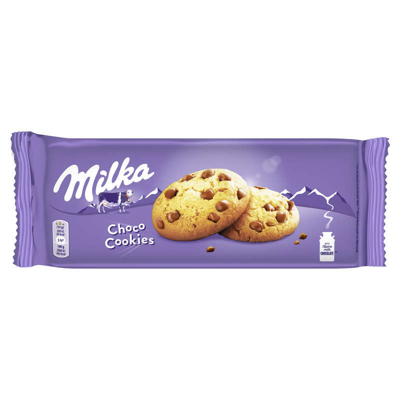 Milka Cookies aux pépites de Chocolat 168g