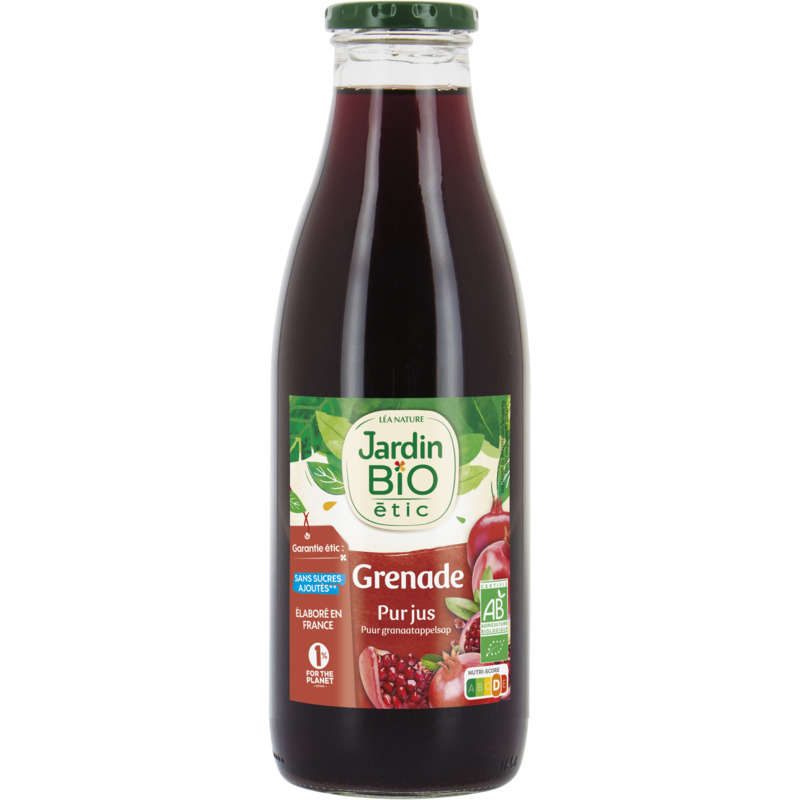 Organic Garden Organic pomegranate juice 1L bottle