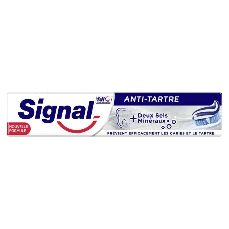 Signal Dentifrice Anti-Tartre Deux sels minéraux 75ml