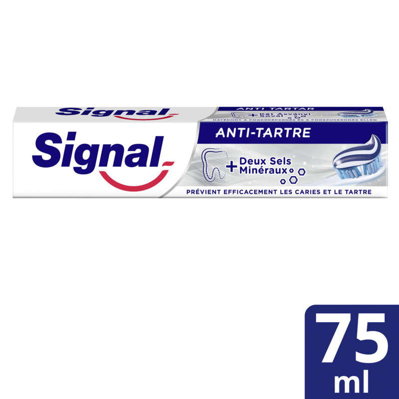 Signal Dentifrice Anti-Tartre Deux sels minéraux 75ml